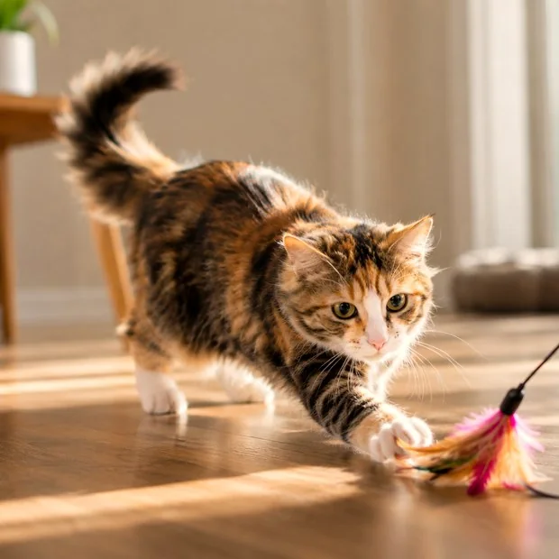 Helen inspecting her water bowl