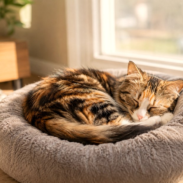 Helen, the tortoiseshell calico